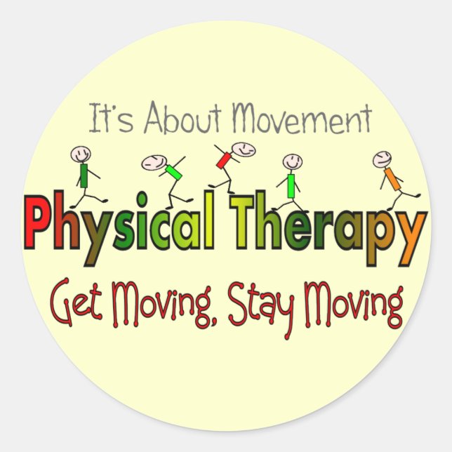 Physical Therapy Products and Gifts Classic Round Sticker (Front)