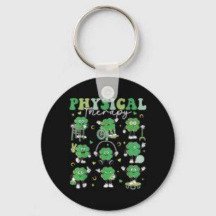 Physical Therapy PT Funny Shamrock St Patricks Day Key Ring