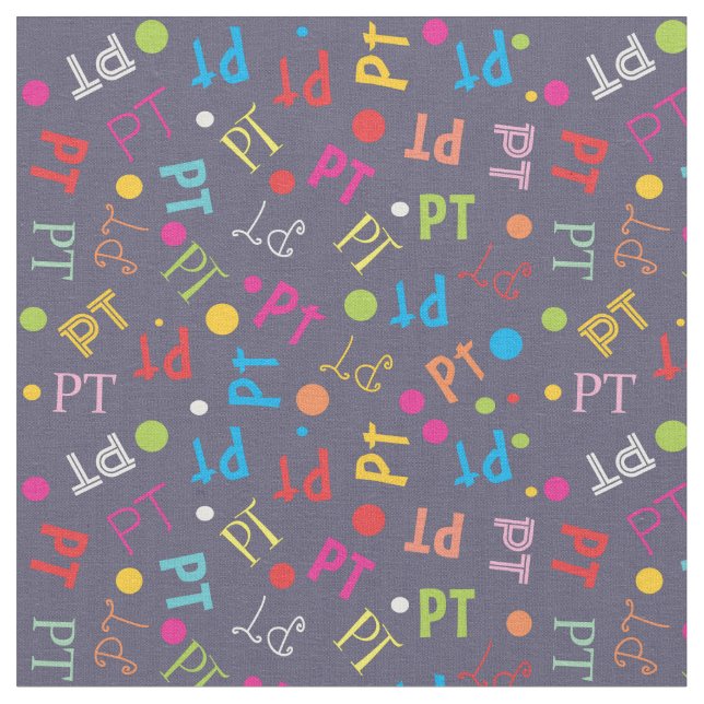 Physical Therapy PT Navy Fabric (Close Up)