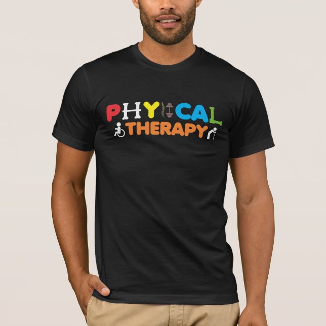 Physical Therapy PT Therapist Physiotherapy T-Shirt (Front)