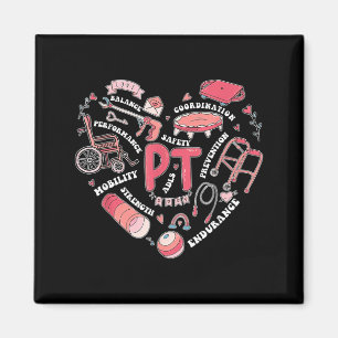 Physical Therapy Pt Valentine Heart Shape Physical Magnet