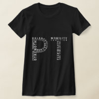 Physical Therapy "PT" Word Art T-Shirt