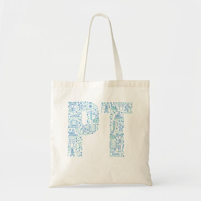Physical Therapy Rehabilitation PT Tote Bag (Front)