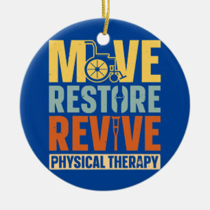 Physical Therapy Restore Revive PT Physical Ceramic Tree Decoration
