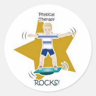 Physical Therapy Rocks! Classic Round Sticker