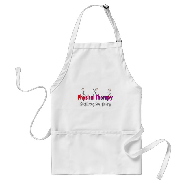 Physical Therapy Stick People Design Standard Apron (Front)