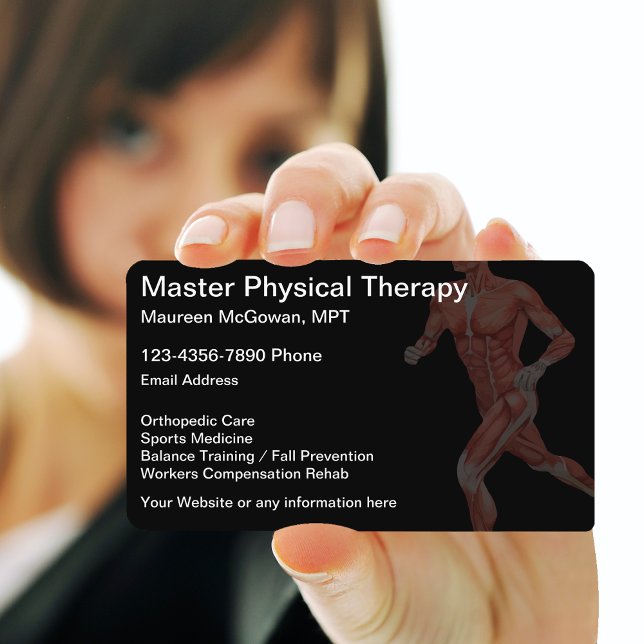 Physical Therapy Themed Business Card (Creator Uploaded)
