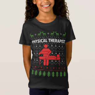 Physical Therapy Therapist Ugly Christmas T-Shirt