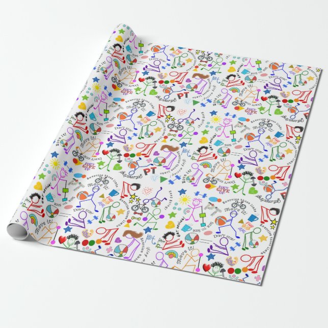 Physical Therapy  Wrapping Paper (Unrolled)