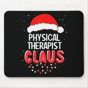 Physical Therast Santa Claus Christmas Matching Co Mouse Pad