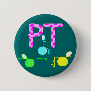 Physical Therpist Gifts With Unique Graphics 6 Cm Round Badge