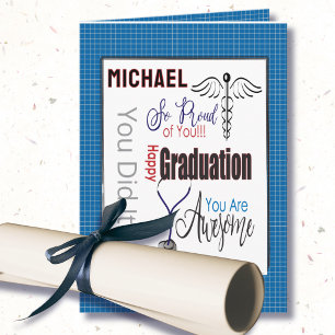 Physican Assistant Doctor Pharmacist Graduation Card