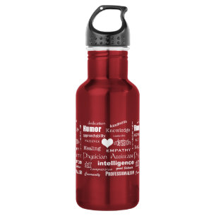 Physician Assistant Attributes/White Text 532 Ml Water Bottle