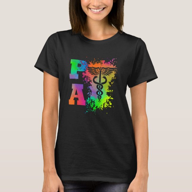 Physician Assistant Caduceus PA T-Shirt (Front)