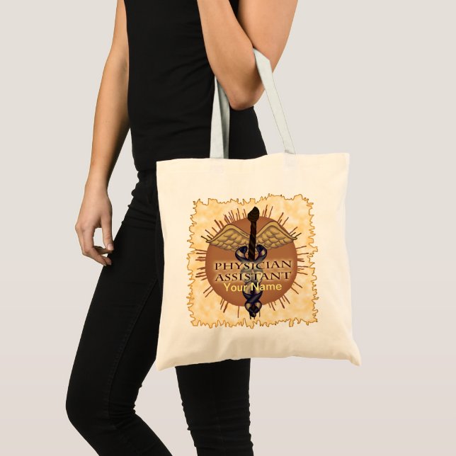 Physician Assistant Caduceus Tote Bag (Front (Product))