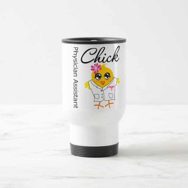 Physician Assistant Chick v2 Travel Mug (Center)