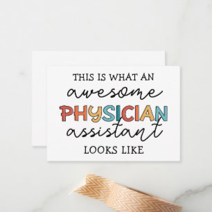 Physician Assistant Funny Awesome PA Card