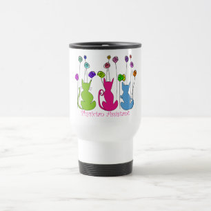 Physician Assistant Gifts Whimsical Cats Design Travel Mug