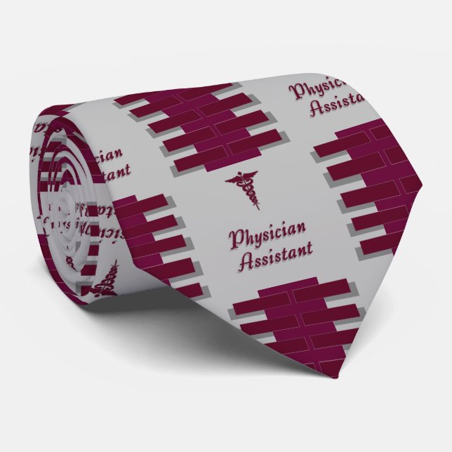 Physician Assistant Grey Neck Tie (Rolled)