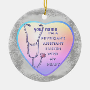 Physician Assistant Heart Ceramic Tree Decoration