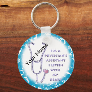 Physician Assistant Heart Key Ring