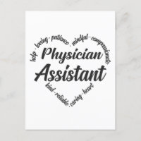 Physician Assistant Heart Word Cloud