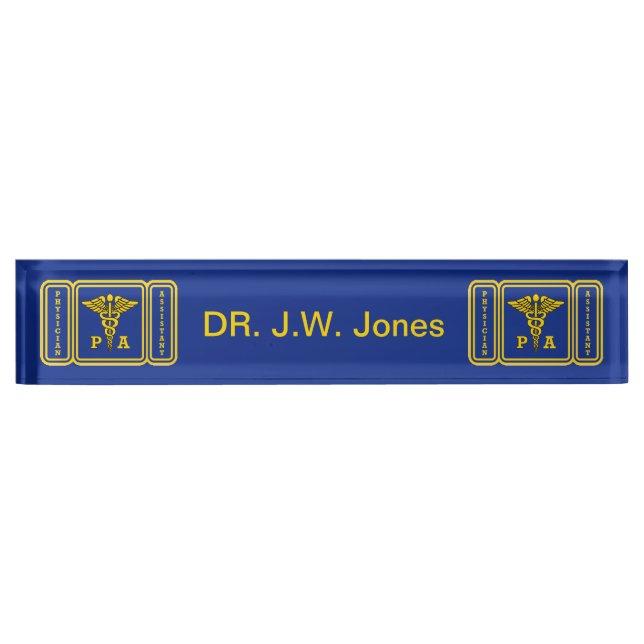 Physician Assistant Nameplate (Front)