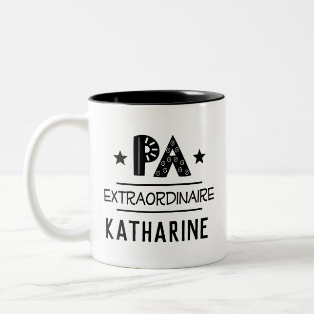 Physician Assistant PA Gift idea Two-Tone Coffee Mug (Left)