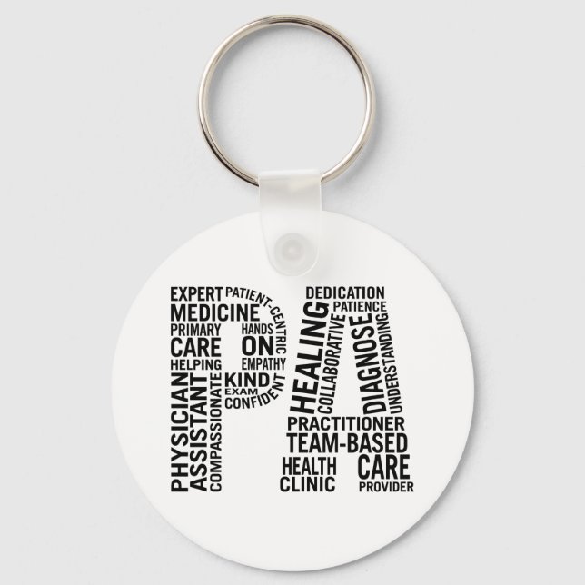 Physician Assistant PA Key Ring (Front)