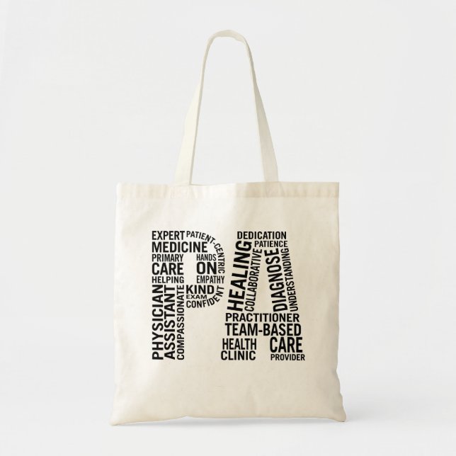 Physician Assistant PA Tote Bag (Front)