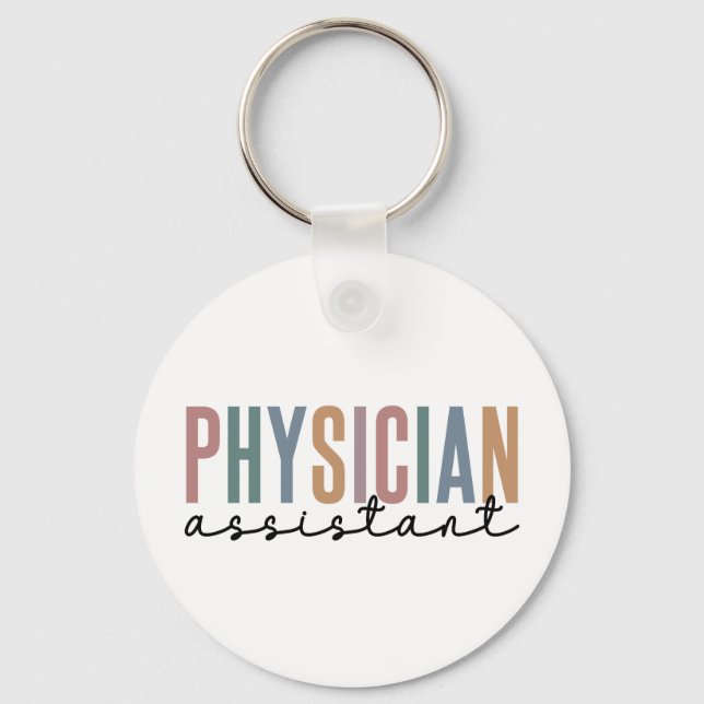 Physician Assistant Physician Associate PA School Key Ring (Front)