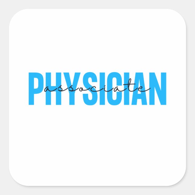 Physician Associate Gear Square Sticker (Front)