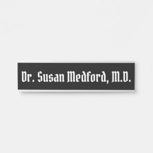 Physician Doctor Hanging Door Sign Name Plate