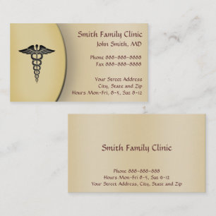 Physician Doctor Medical Symbol Business Card