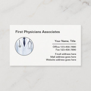 Physician Doctor Office Business Cards