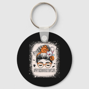 Physician Istant Halloween Messy Bun Pa Student Wo Key Ring