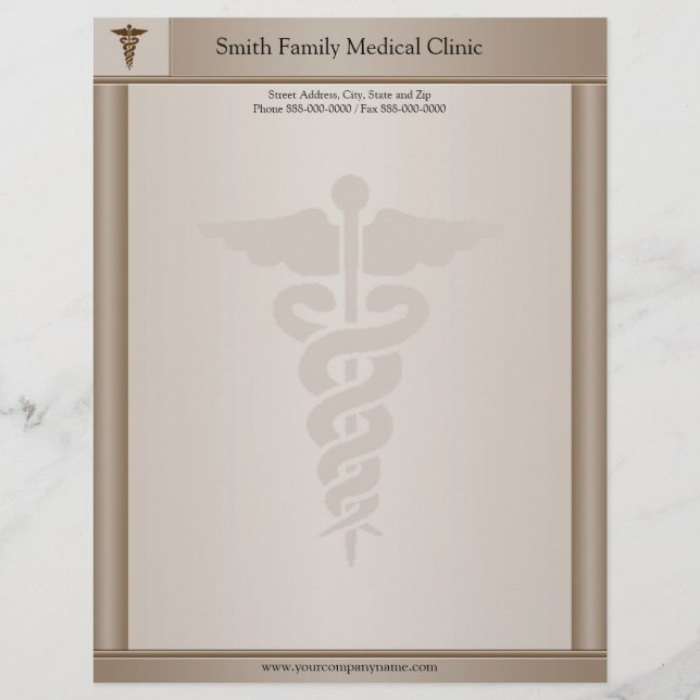 Physician Medical Doctor Letterhead (Front)