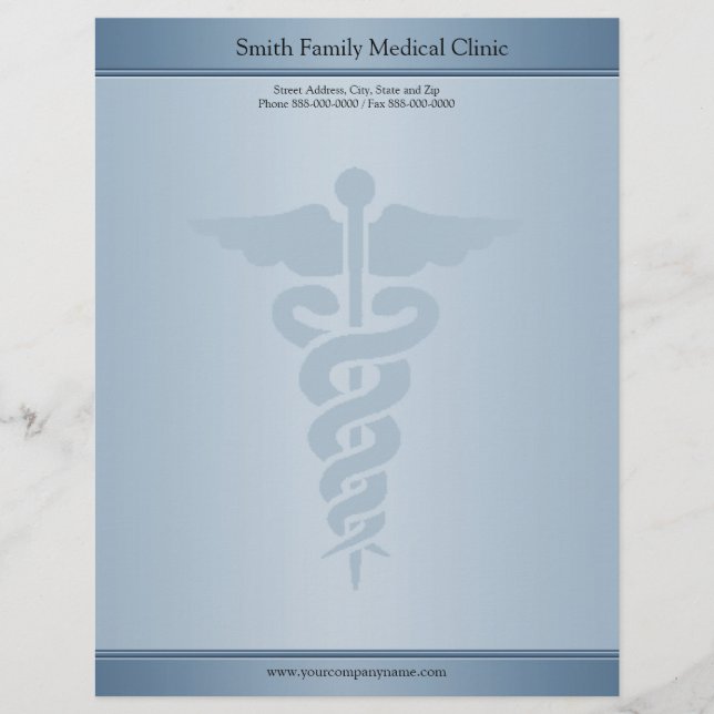 Physician Medical Doctor Letterhead (Front)