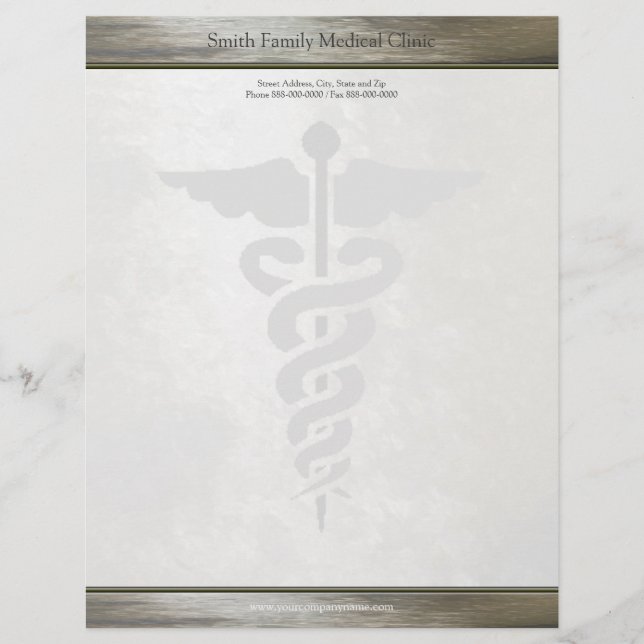 Physician Medical Doctor Letterhead (Front)
