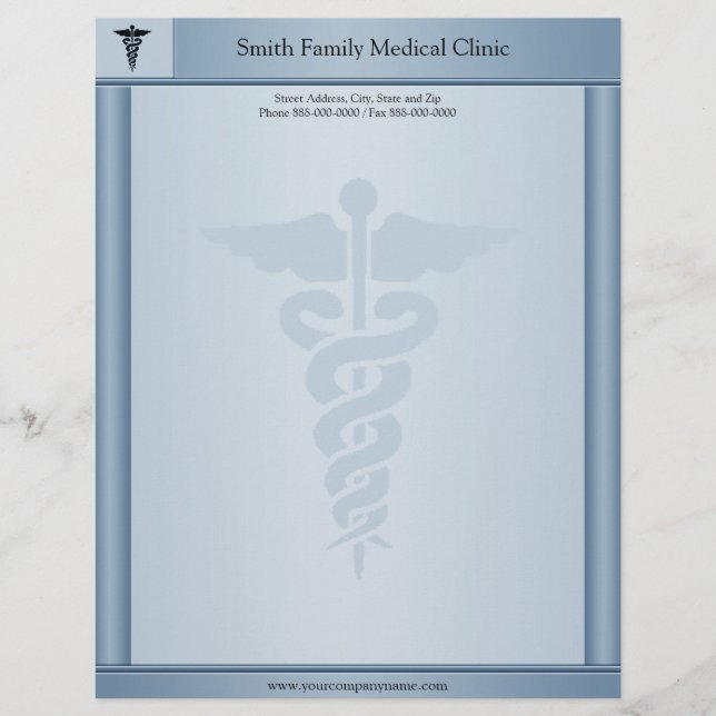 Physician Medical Doctor Letterhead (Front)