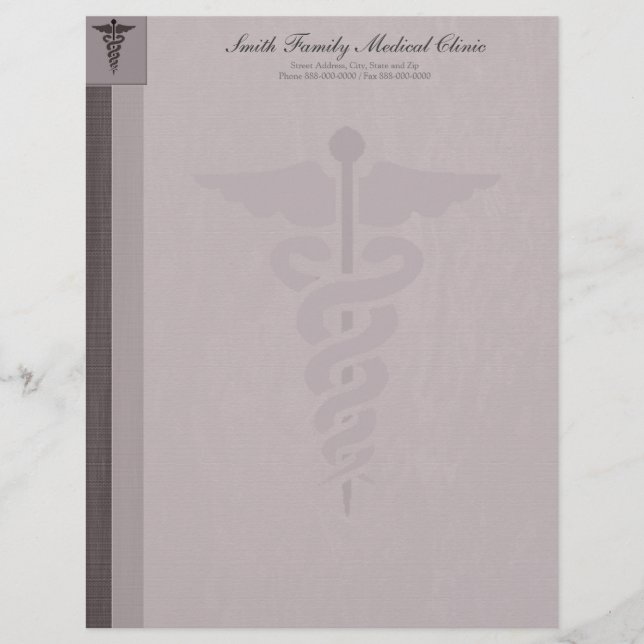 Physician Medical Doctor Letterhead Design (Front)