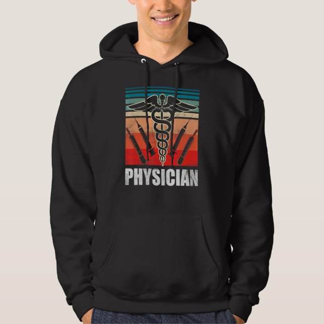 Physician Medical Practitioner Doctor Student Md Hoodie (Front)