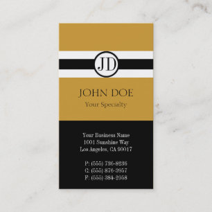Physician Pendant Gold Business Card