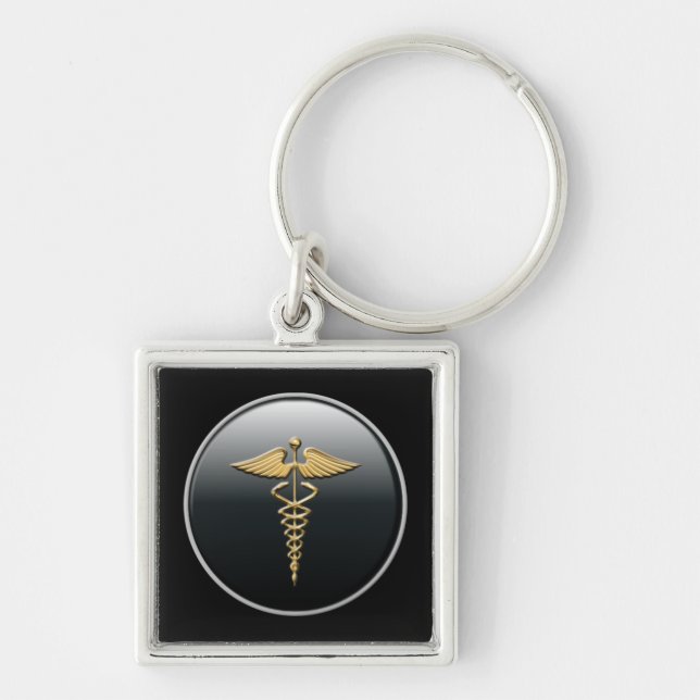 Physician Symbol Key Ring (Front)