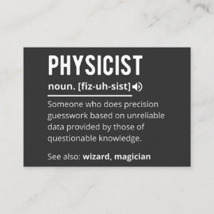 physicist business card