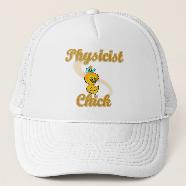 Physicist Chick Trucker Hat (Front)