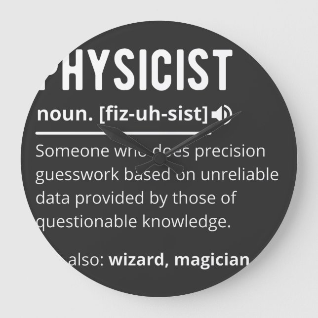 physicist large clock (Front)