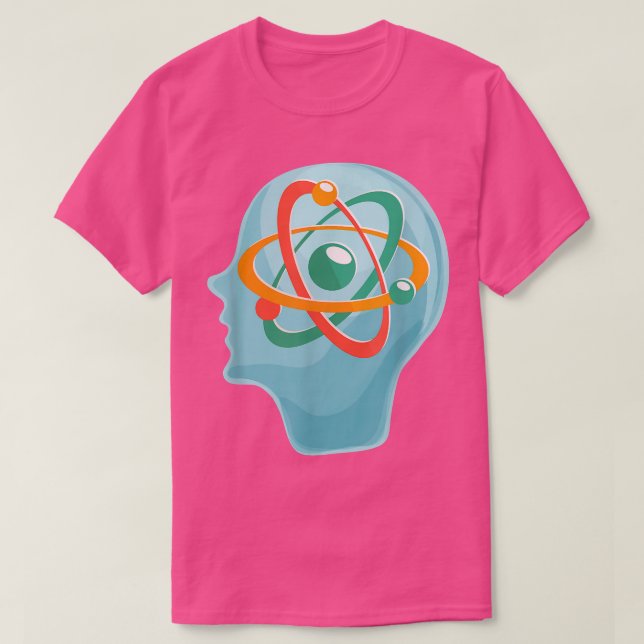 Physicist Science Atom Electrons Scientist Quantum T-Shirt (Design Front)