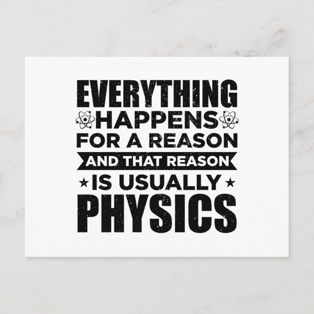 Physicist Scientists | Physics Study Gift Postcard (Front)