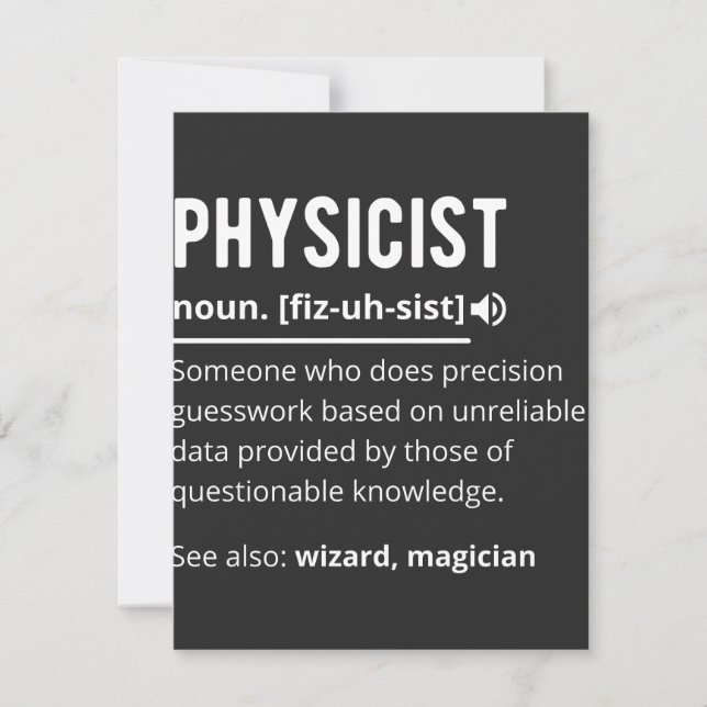 physicist thank you card (Front)